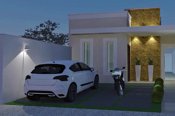Contemporary floor plan