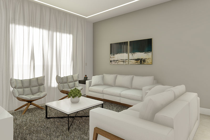 Floor plan with 3 bedrooms