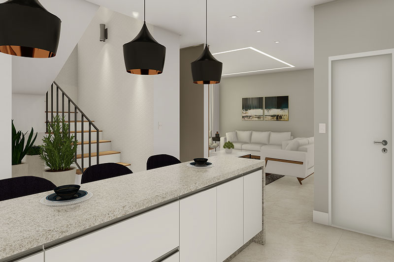 Floor plan with 3 bedrooms