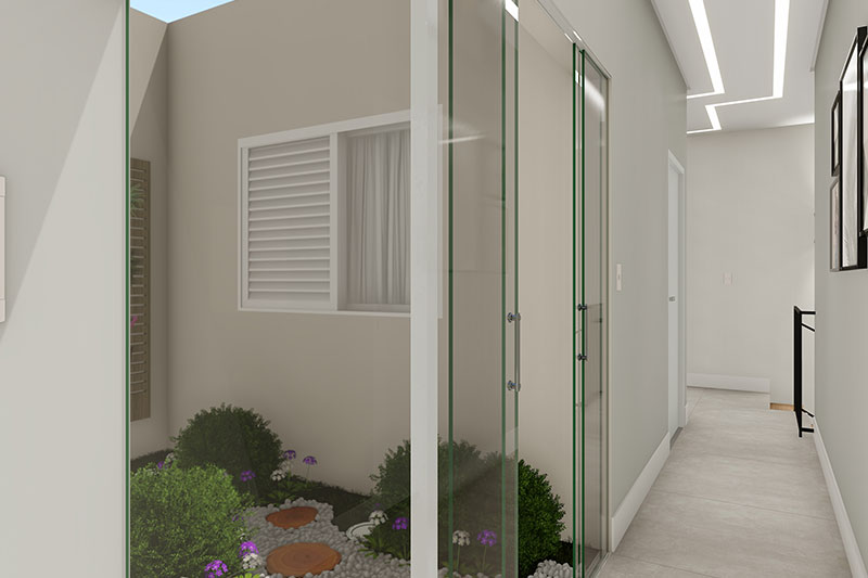 Floor plan with 3 bedrooms