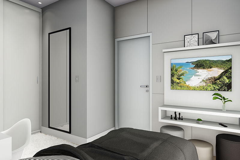Floor plan with 3 bedrooms