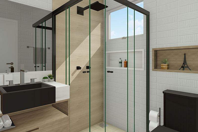 Floor plan with 3 bedrooms