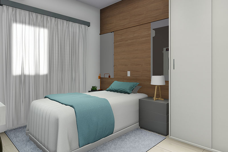 Floor plan with 3 bedrooms