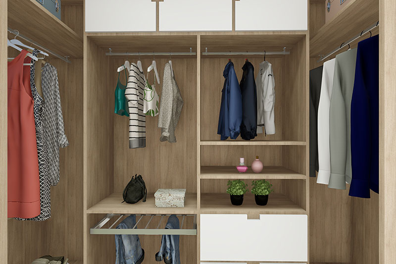Floor plan with 3 bedrooms