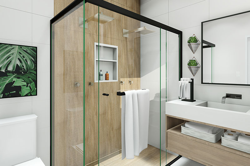 Floor plan with 3 bedrooms