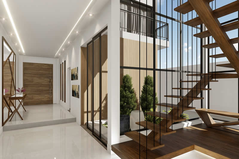 Project of sobrado with imposing facade