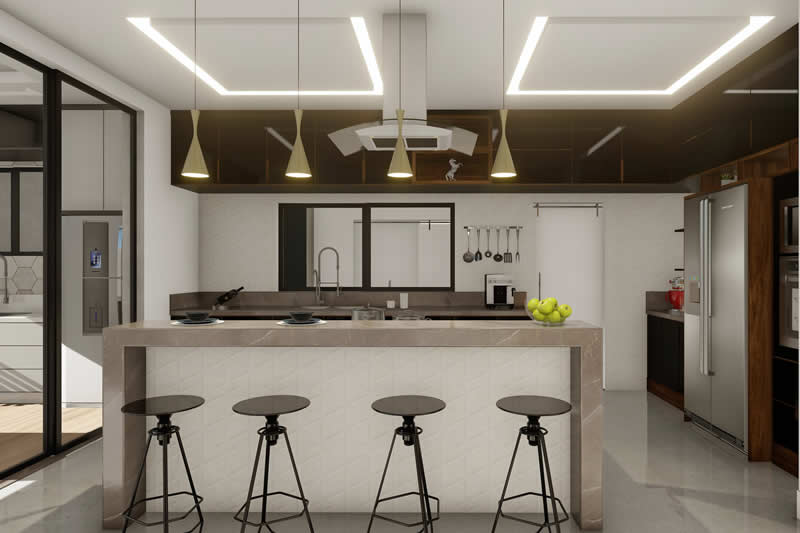 Project of sobrado with imposing facade
