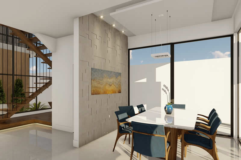 Project of sobrado with imposing facade