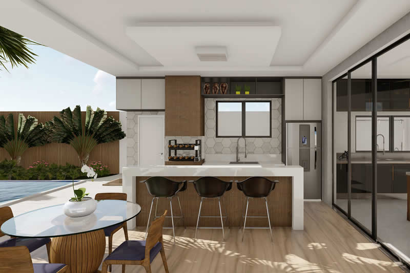 Project of sobrado with imposing facade