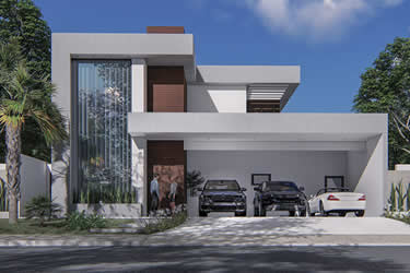 Project with 3 parking spaces in the garage