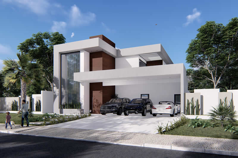 Project with 3 parking spaces in the garage