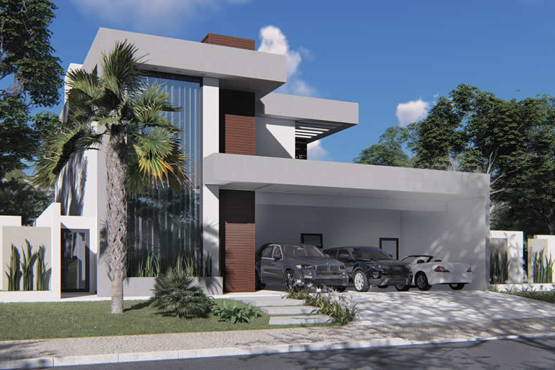 Project with 3 parking spaces in the garage