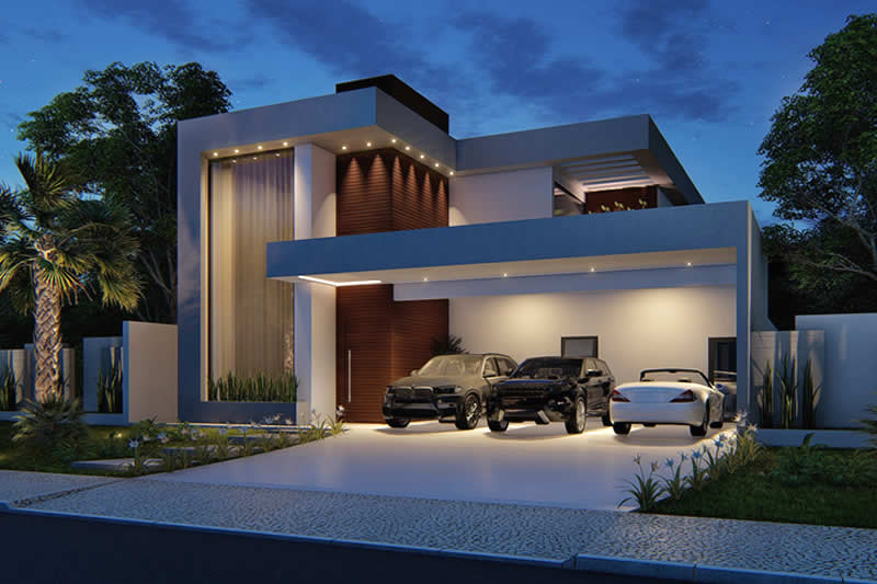 Project with 3 parking spaces in the garage