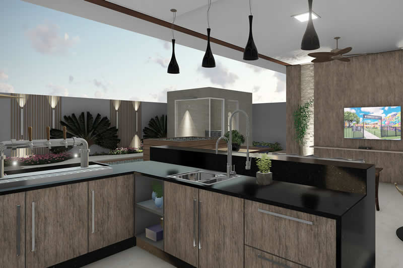 Project with 3 parking spaces in the garage