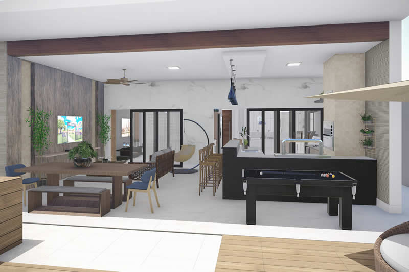 Project with 3 parking spaces in the garage