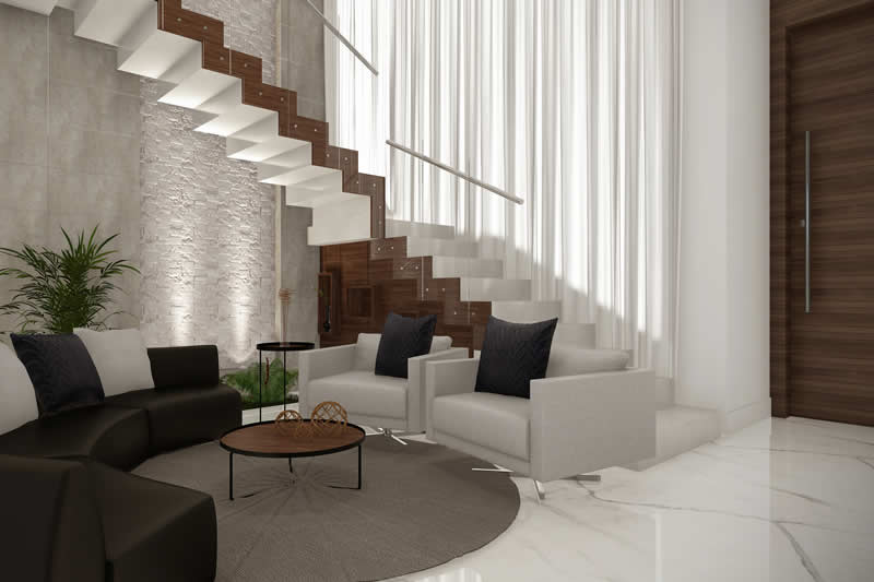 House project with balcony