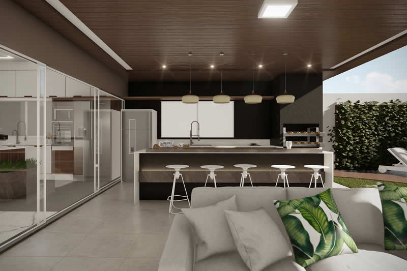House project with balcony