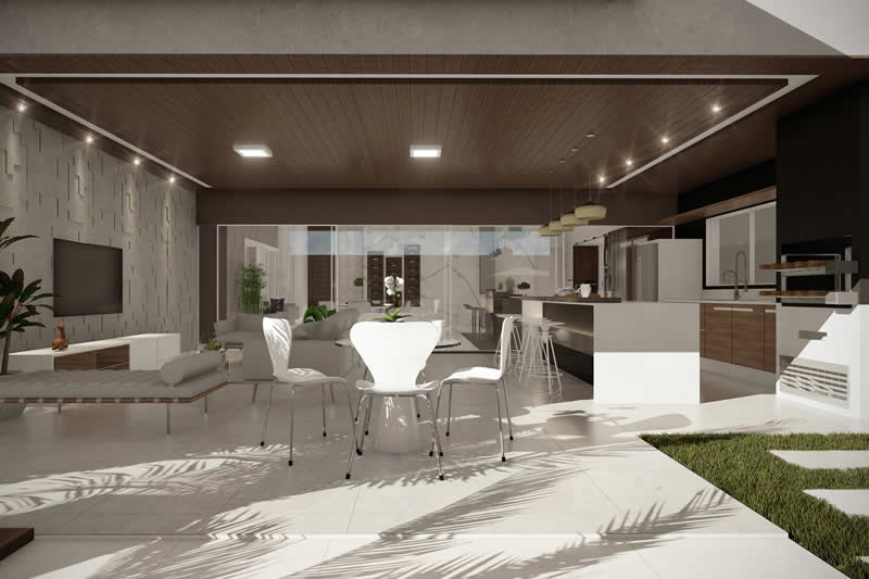House project with balcony