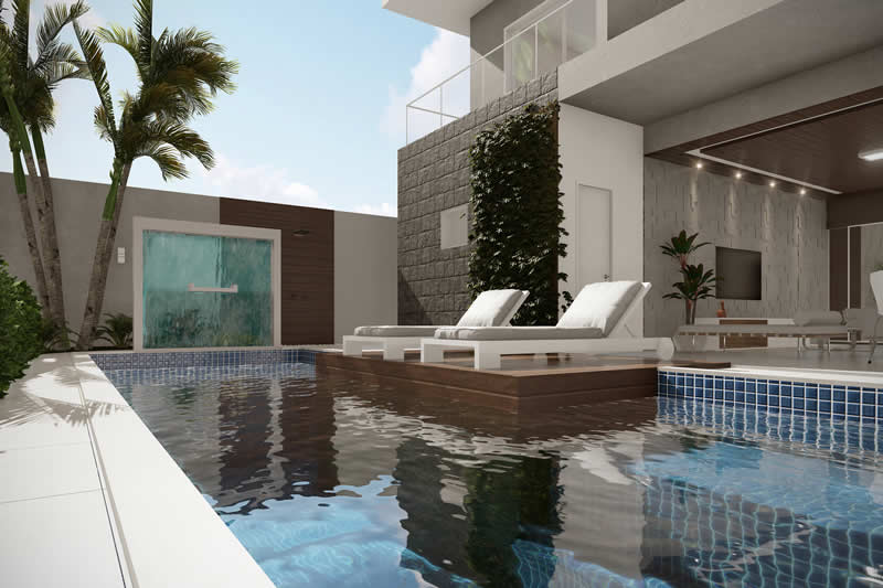 House project with balcony