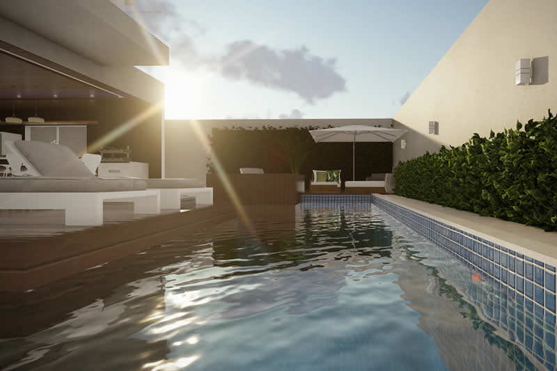 House project with balcony