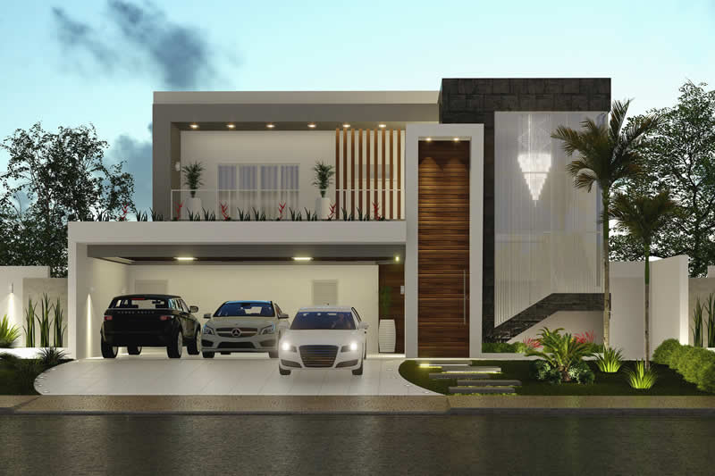 House project with balcony