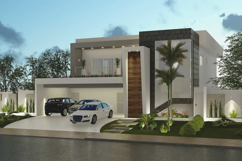 House project with balcony