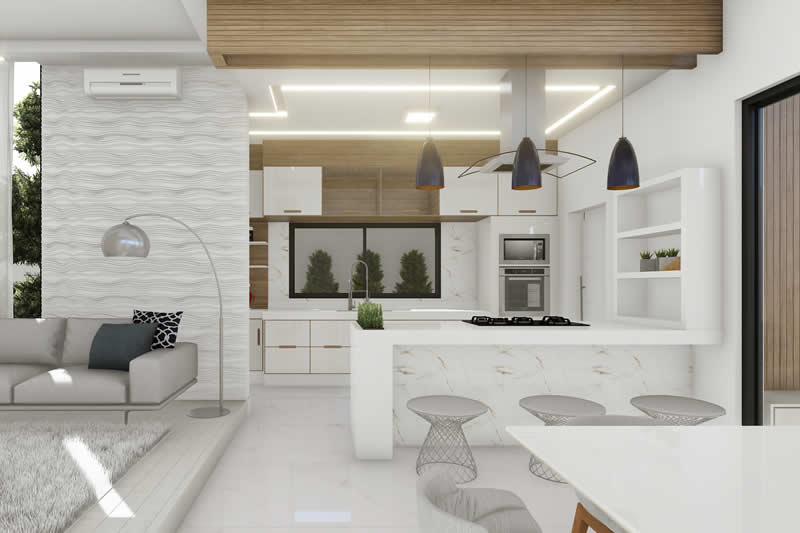 Modern sobrado project with 4 suites