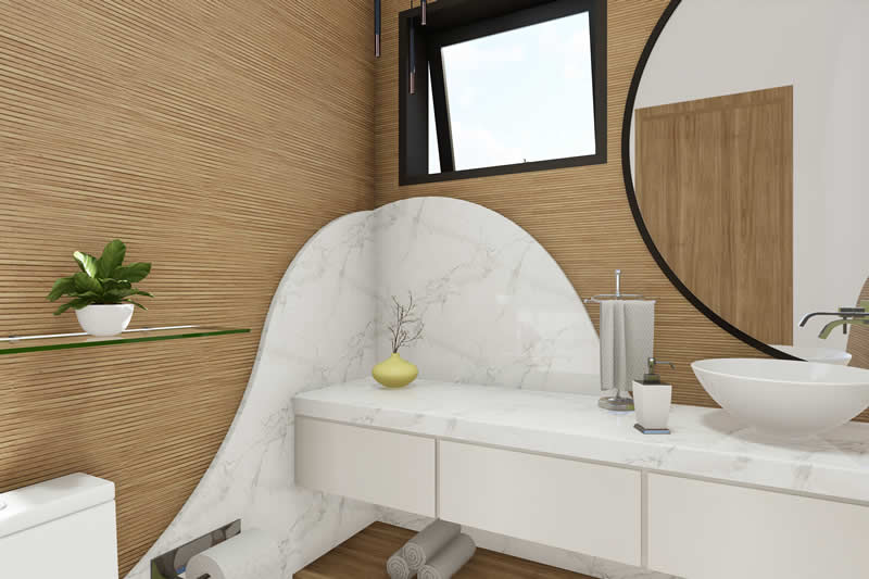 Modern sobrado project with 4 suites