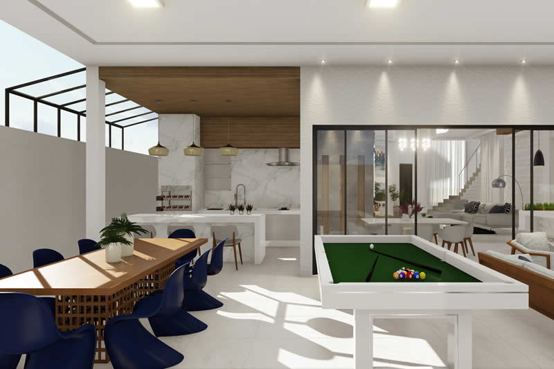Modern sobrado project with 4 suites