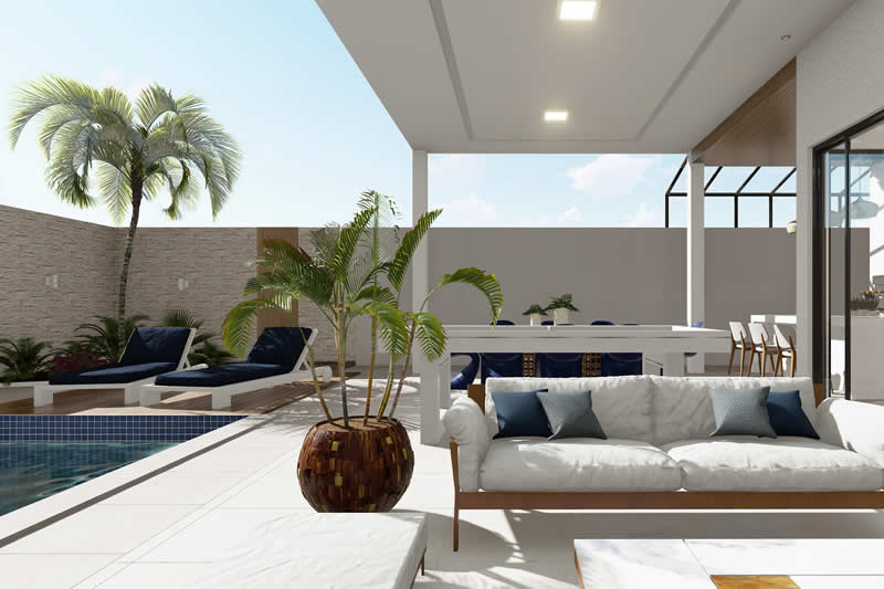 Modern sobrado project with 4 suites