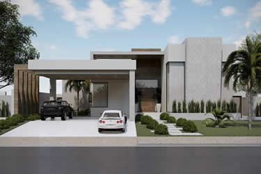 Single storey house for large plot
