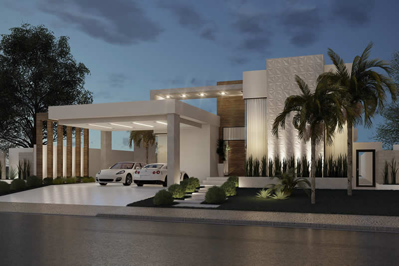 Single storey house for large plot