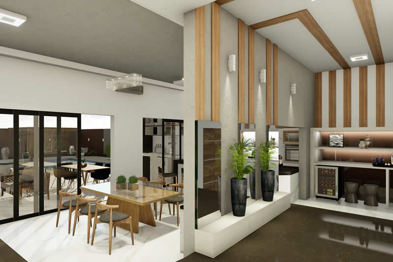 Single storey house for large plot
