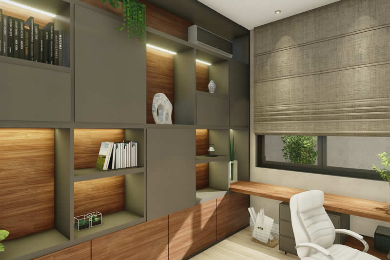 Single storey house for large plot