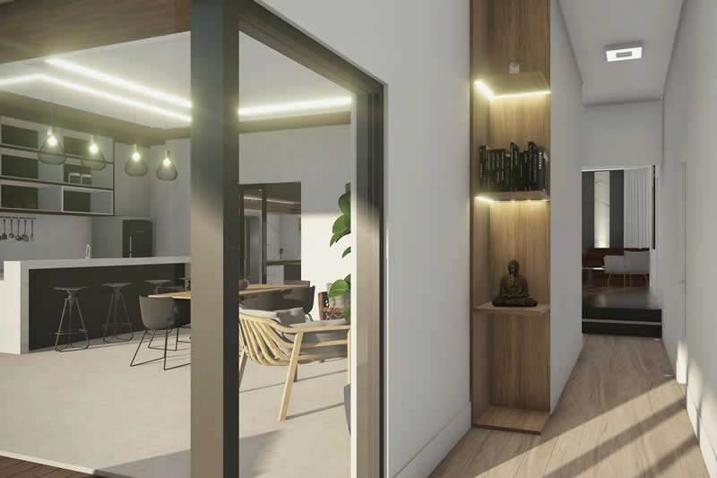 Single storey house for large plot