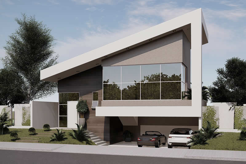Floor plan with underground garage