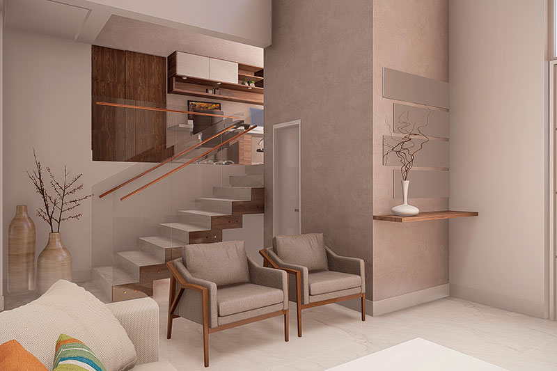 Floor plan with underground garage