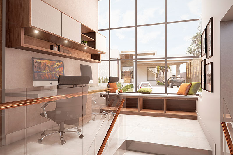 Floor plan with underground garage