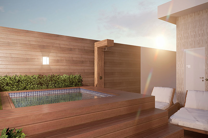 Floor plan with underground garage