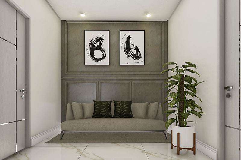 Modern neoclassical house plan