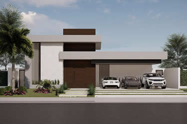 Single storey house plan for large plot