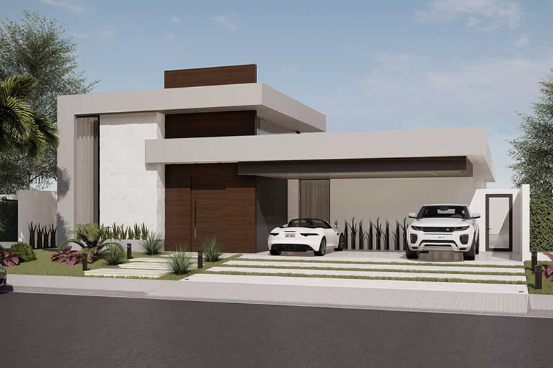 Single storey house plan for large plot
