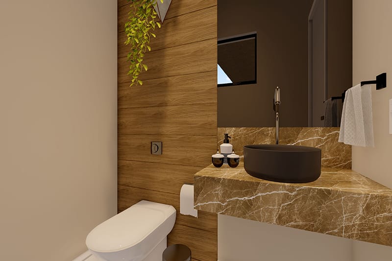 Corner house plant