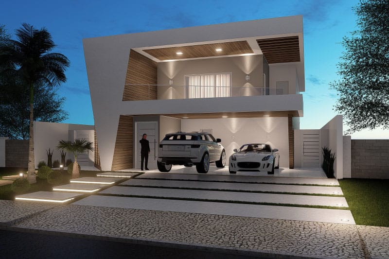 Contemporary townhouse plant