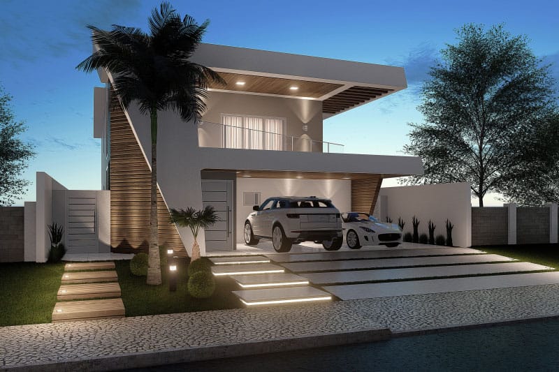 Contemporary townhouse plant