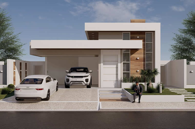 Project of modern with 3 suites