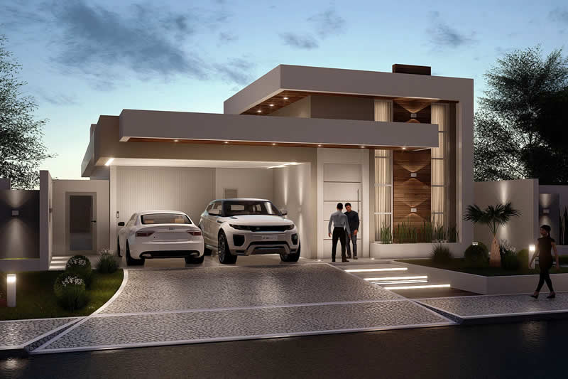 Project of modern with 3 suites