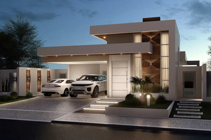 Project of modern with 3 suites