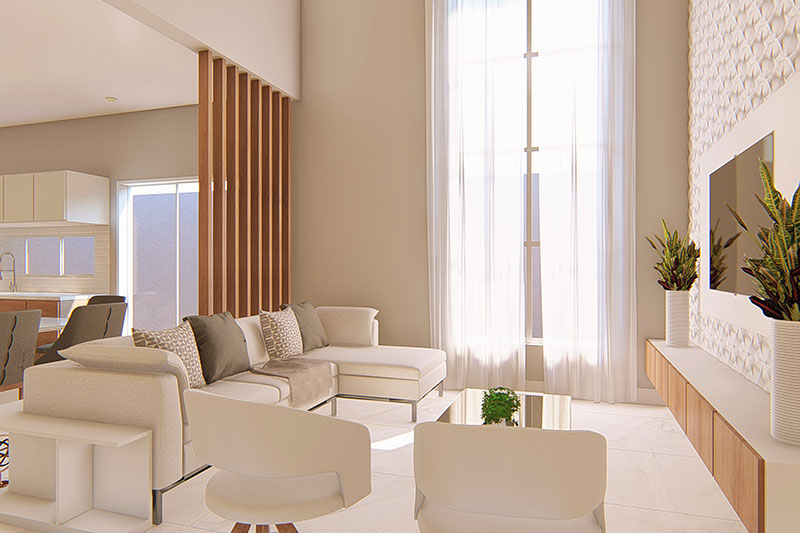 Project of modern with 3 suites
