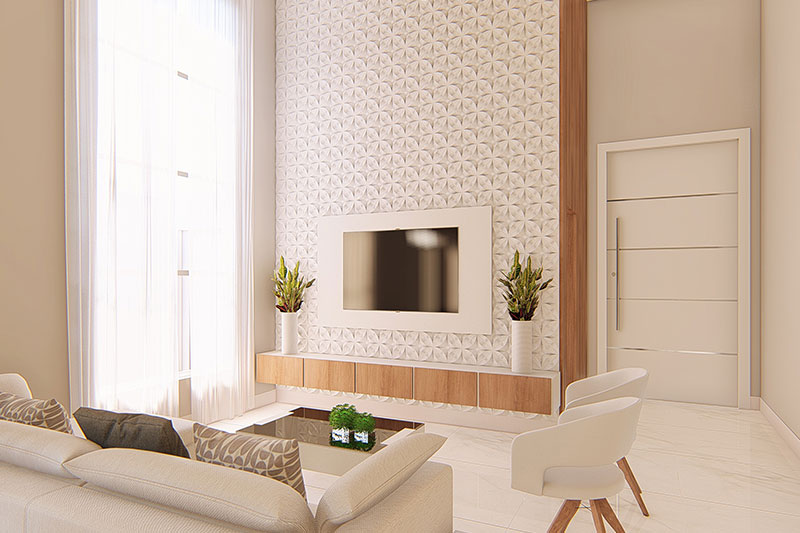 Project of modern with 3 suites